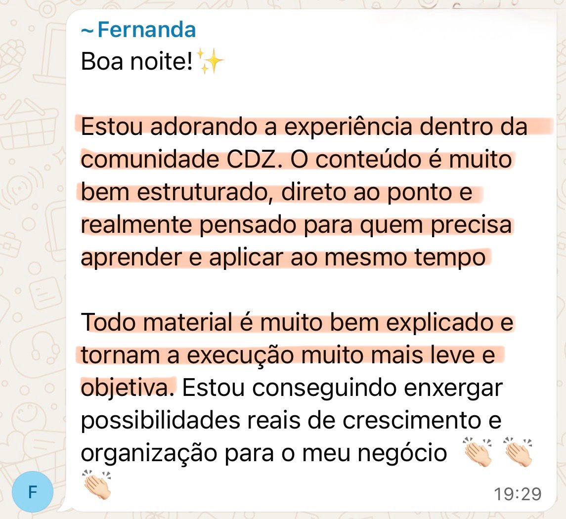 Depoimento de Fernanda — conteúdo direto ao ponto e estruturado