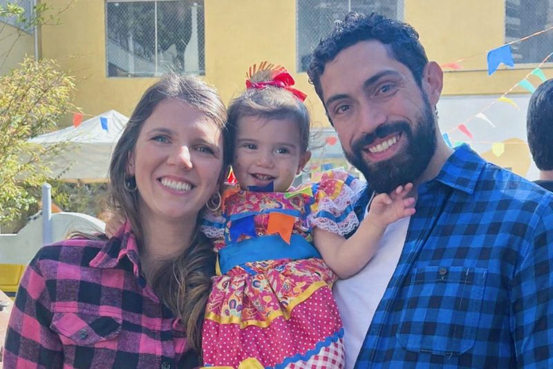 Eduarda, a Manu e o pai