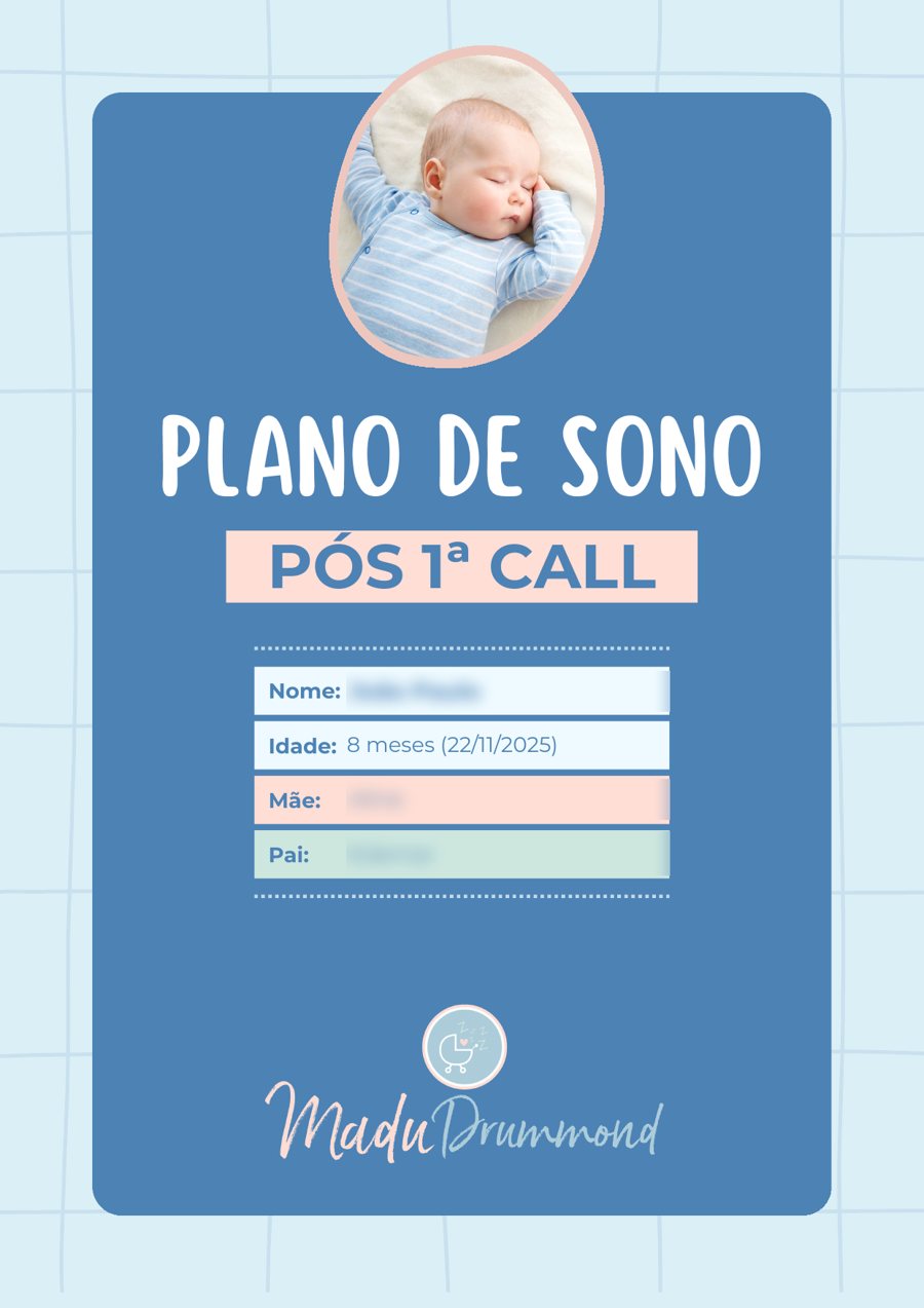 Capa do Plano de Sono pós 1ª call