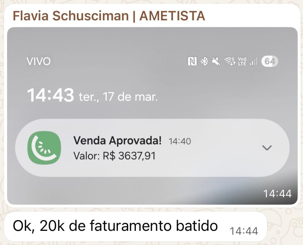 Depoimento de mentorada Ametista