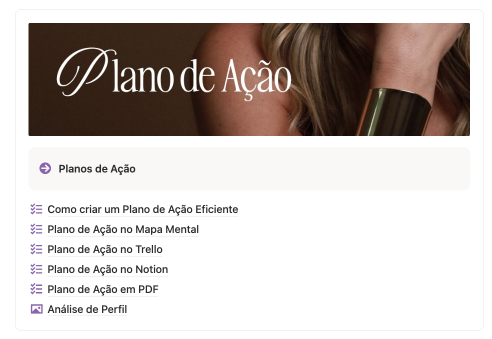 Planos de Ação