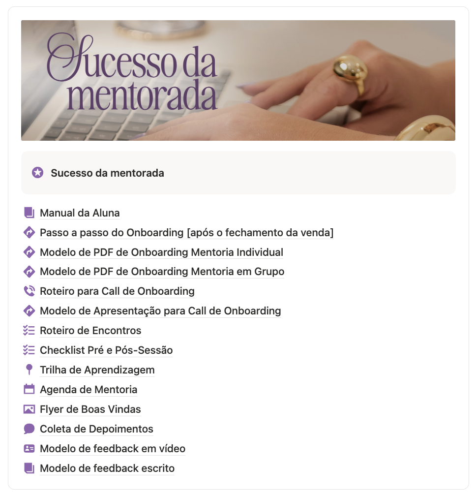Sucesso da Mentorada
