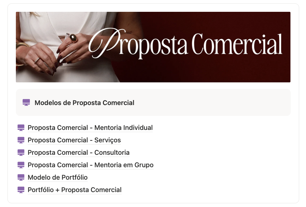 Proposta Comercial Mentoria Individual no Canva
