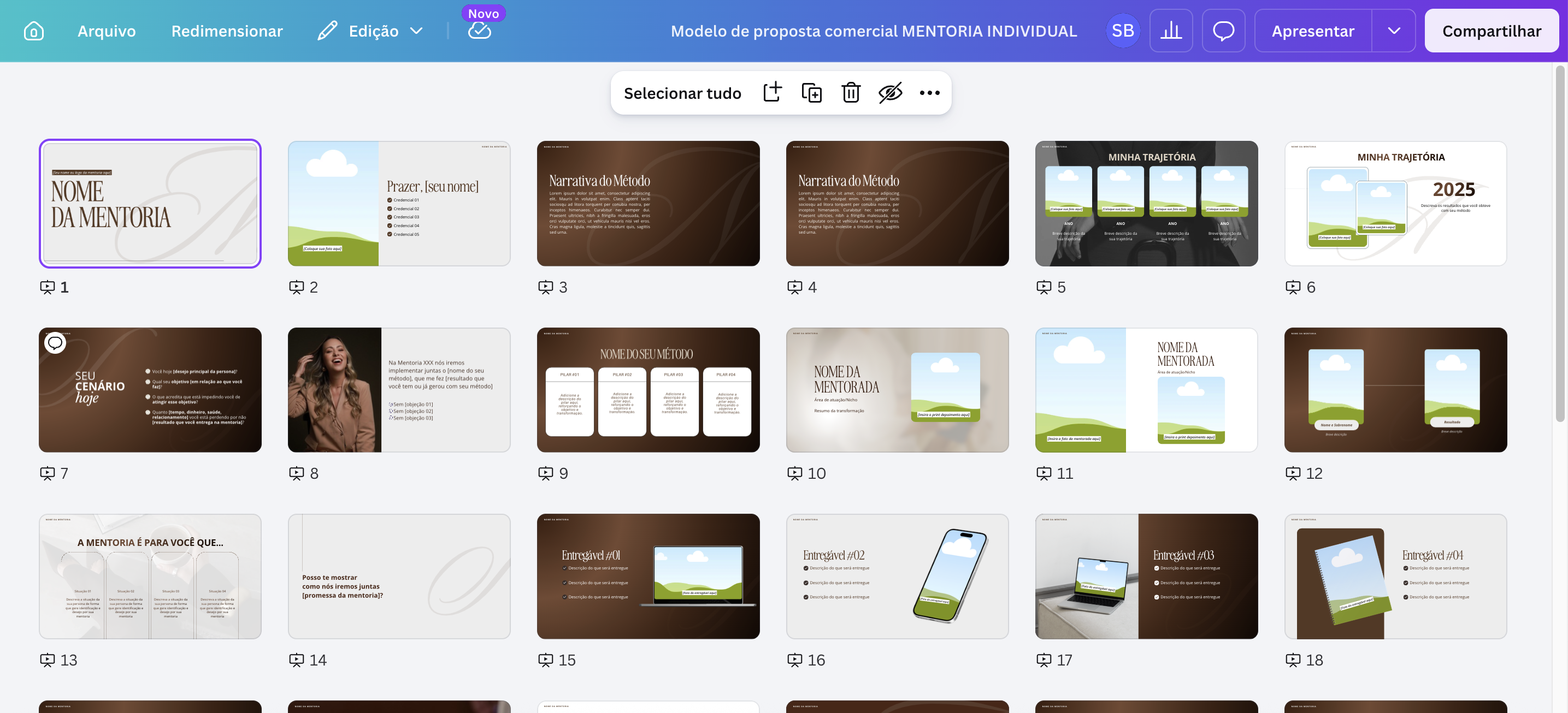 Proposta Comercial Serviço no Canva